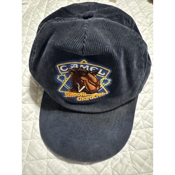 Vtg Camel Smooth Character Embroidered Corduroy Snapback Hat Unworn Condition - Picture 1 of 6